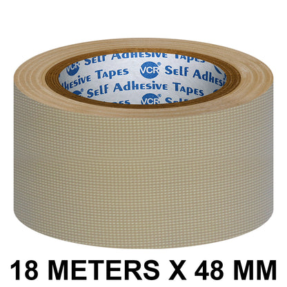 VCR Brown Duct Tape - 18 Meters in Length 48mm / 2" Width - Strong Book Binding Tape - Waterproof Heavy Duty Duct Tape