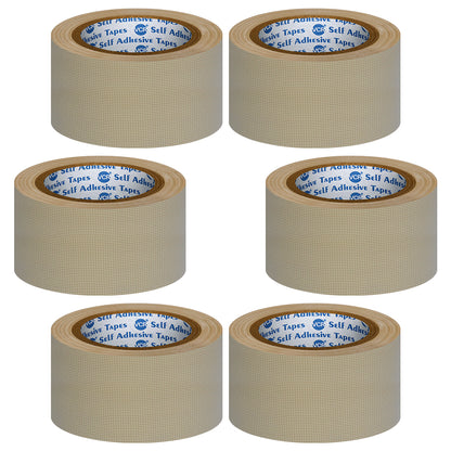 VCR Brown Duct Tape - 18 Meters in Length 48mm / 2" Width - Strong Book Binding Tape - Waterproof Heavy Duty Duct Tape