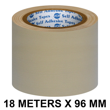 VCR Brown Duct Tape - 18 Meters in Length 96mm / 4" Width - Strong Book Binding Tape - Waterproof Heavy Duty Duct Tape