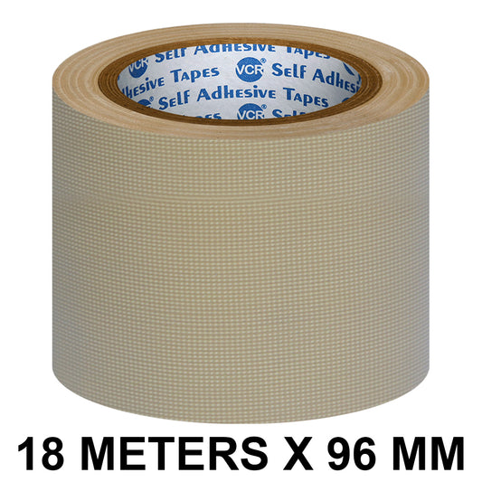 VCR Brown Duct Tape - 18 Meters in Length 96mm / 4" Width - Strong Book Binding Tape - Waterproof Heavy Duty Duct Tape