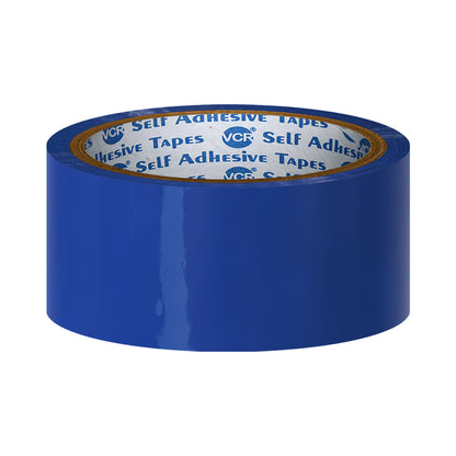 VCR Blue Color Tape - 50 Meters in Length - 36mm / 1.5" Width - BOPP Self Adhesive Tape for Arts and Craft use, Box Packing, Office and Home use
