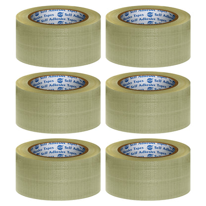 VCR Cross Filament Tape - 45 Meters in Length - 48mm / 2" Width - Strong tape for Packing Heavy Items, Durable in Nature, Used for Heavy Industrial Goods Packing.