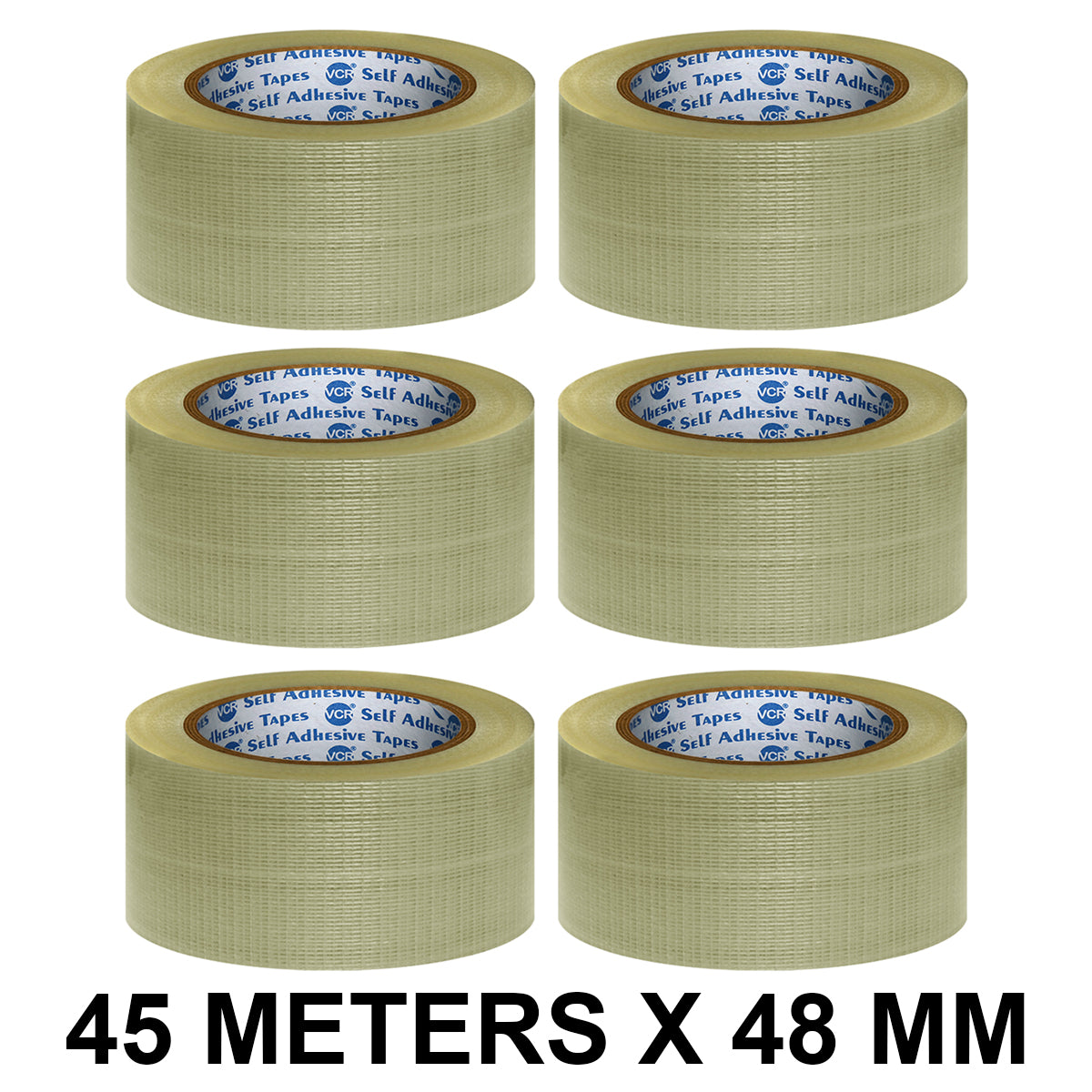 VCR cross filament tape roll for heavy duty packaging 45 m x 48 mm
