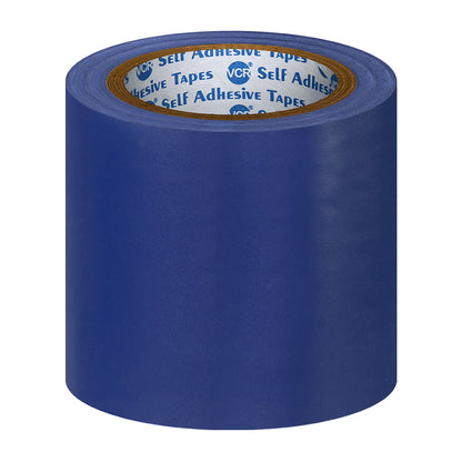 VCR Blue Floor Marking Tape - 18 Meters in Length 120mm / 05" Width - Waterproof Social Distancing lane Marking Tape for Safety, Hazard and Caution Warnings