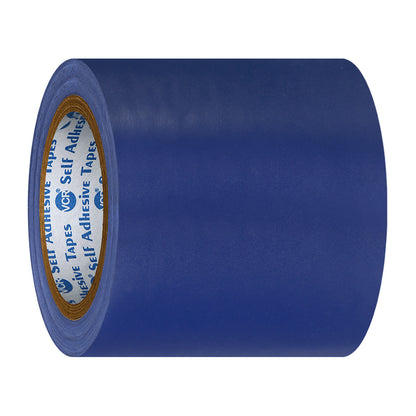 VCR Blue Floor Marking Tape - 18 Meters in Length 120mm / 05" Width - Waterproof Social Distancing lane Marking Tape for Safety, Hazard and Caution Warnings