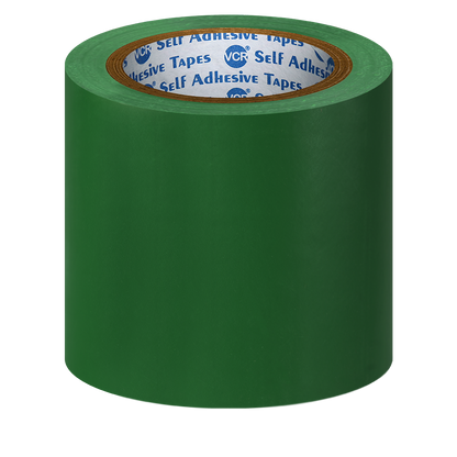 VCR Green Floor Marking Tape - 18 Meters in Length 120mm / 05" Width - Waterproof Social Distancing lane Marking Tape for Safety, Hazard and Caution Warnings