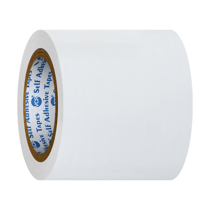 VCR White Floor Marking Tape - 18 Meters in Length 120mm / 05" Width - Waterproof Social Distancing lane Marking Tape for Safety, Hazard and Caution Warning
