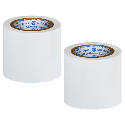 VCR White Floor Marking Tape - 18 Meters in Length 120mm / 05" Width - Waterproof Social Distancing lane Marking Tape for Safety, Hazard and Caution Warning