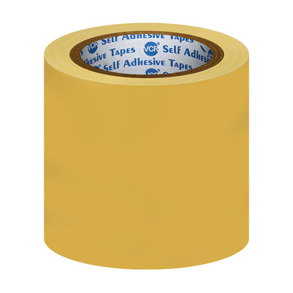VCR Yellow Floor Marking Tape - 18 Meters in Length 120mm / 05" Width - Waterproof Social Distancing lane Marking Tape for Safety, Hazard and Caution Warnings