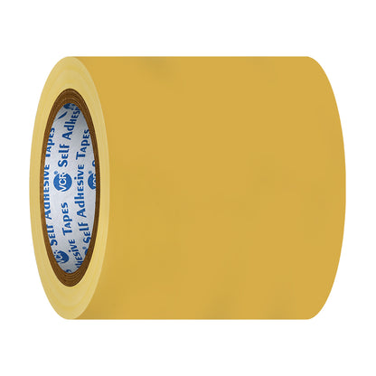 VCR Yellow Floor Marking Tape - 18 Meters in Length 120mm / 05" Width - Waterproof Social Distancing lane Marking Tape for Safety, Hazard and Caution Warnings