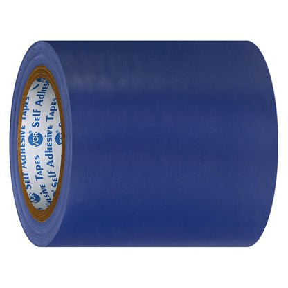 VCR Blue Floor Marking Tape - 18 Meters in Length 144mm / 06" Width - Waterproof Social Distancing lane Marking Tape for Safety, Hazard and Caution Warnings