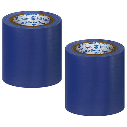 VCR Blue Floor Marking Tape - 18 Meters in Length 144mm / 06" Width - Waterproof Social Distancing lane Marking Tape for Safety, Hazard and Caution Warnings