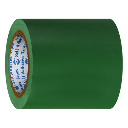 VCR Green Floor Marking Tape - 18 Meters in Length 144mm / 06" Width - Waterproof Social Distancing lane Marking Tape for Safety, Hazard and Caution Warnings
