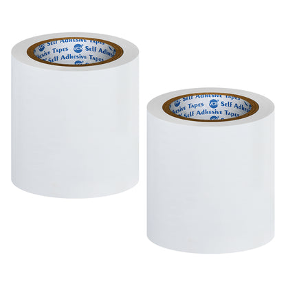 VCR White Floor Marking Tape - 18 Meters in Length 144mm / 06" Width - Waterproof Social Distancing lane Marking Tape for Safety, Hazard and Caution Warnings