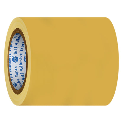 VCR Yellow Floor Marking Tape - 18 Meters in Length 144mm / 06" Width - Waterproof Social Distancing lane Marking Tape for Safety, Hazard and Caution Warnings