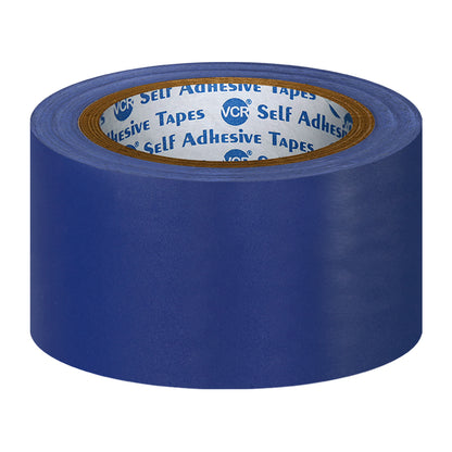 VCR Blue Floor Marking Tape - 18 Meters in Length 48mm / 02" Width - Waterproof Social Distancing lane Marking Tape for Safety, Hazard and Caution Warnings