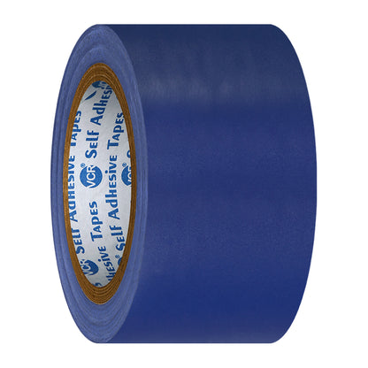 VCR Blue Floor Marking Tape - 18 Meters in Length 48mm / 02" Width - Waterproof Social Distancing lane Marking Tape for Safety, Hazard and Caution Warnings