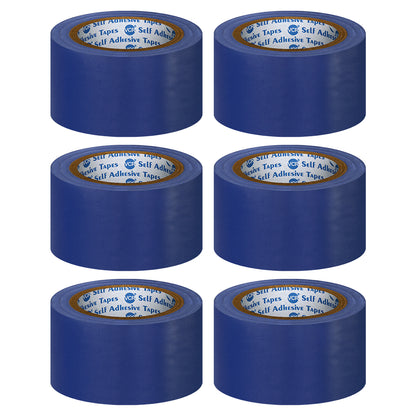 VCR Blue Floor Marking Tape - 18 Meters in Length 48mm / 02" Width - Waterproof Social Distancing lane Marking Tape for Safety, Hazard and Caution Warnings