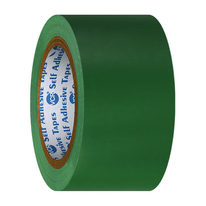 VCR Green Floor Marking Tape - 18 Meters in Length 48mm / 02" Width - Waterproof Social Distancing lane Marking Tape for Safety, Hazard and Caution Warnings
