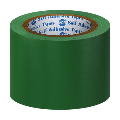 VCR Green Floor Marking Tape - 18 Meters in Length 72mm / 03" Width - Waterproof Social Distancing lane Marking Tape for Safety, Hazard and Caution Warnings