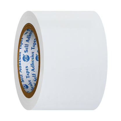 VCR White Floor Marking Tape - 18 Meters in Length 72mm / 03" Width - Waterproof Social Distancing lane Marking Tape for Safety, Hazard and Caution Warnings