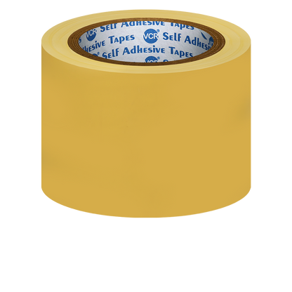 VCR Yellow Floor Marking Tape - 18 Meters in Length 72mm / 03" Width - Waterproof Social Distancing lane Marking Tape for Safety, Hazard and Caution Warnings