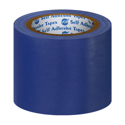 VCR Blue Floor Marking Tape - 18 Meters in Length 96mm / 04" Width - Waterproof Social Distancing lane Marking Tape for Safety, Hazard and Caution Warnings