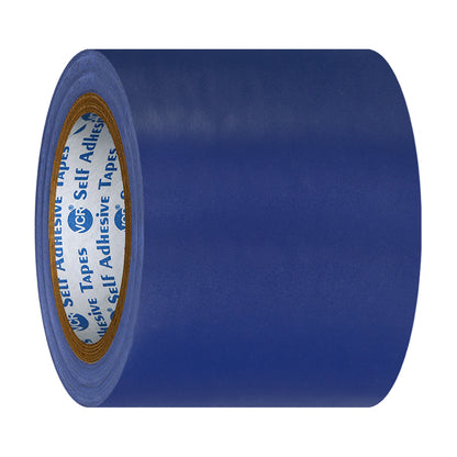 VCR Blue Floor Marking Tape - 18 Meters in Length 96mm / 04" Width - Waterproof Social Distancing lane Marking Tape for Safety, Hazard and Caution Warnings