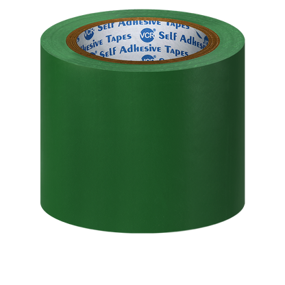 VCR Green Floor Marking Tape - 18 Meters in Length 96mm / 04" Width - Waterproof Social Distancing lane Marking Tape for Safety, Hazard and Caution Warnings