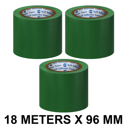 VCR Green Floor Marking Tape - 18 Meters in Length 96mm / 04" Width - Waterproof Social Distancing lane Marking Tape for Safety, Hazard and Caution Warnings