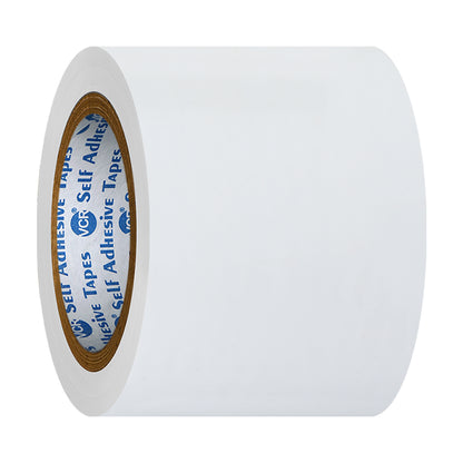 VCR White Floor Marking Tape - 18 Meters in Length 96mm / 04" Width - Waterproof Social Distancing lane Marking Tape for Safety, Hazard and Caution Warnings