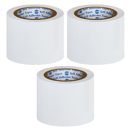 VCR White Floor Marking Tape - 18 Meters in Length 96mm / 04" Width - Waterproof Social Distancing lane Marking Tape for Safety, Hazard and Caution Warnings