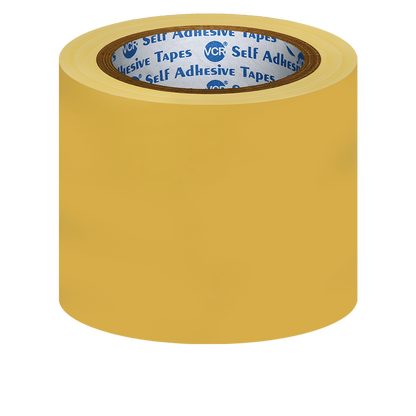 VCR Yellow Floor Marking Tape - 18 Meters in Length 96mm / 04" Width - Waterproof Social Distancing lane Marking Tape for Safety, Hazard and Caution Warnings