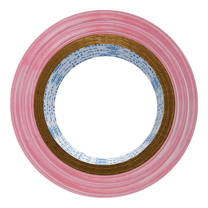 VCR Red & White Floor Marking Tape - 18 Meters in Length 48mm / 02" Width - Waterproof Social Distancing lane Marking Tape for Safety, Hazard and Caution Warnings