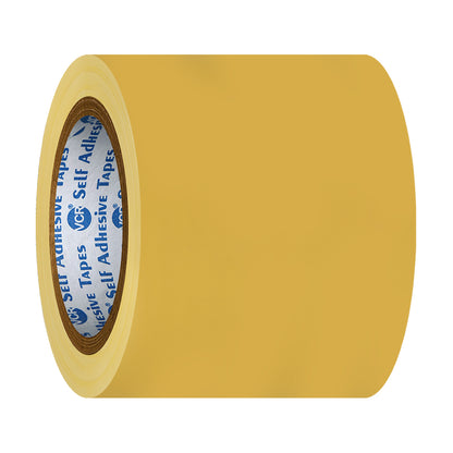 VCR Yellow Floor Marking Tape - 18 Meters in Length 96mm / 04" Width - Waterproof Social Distancing lane Marking Tape for Safety, Hazard and Caution Warnings