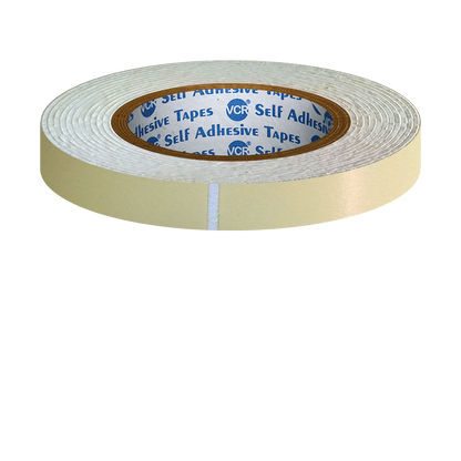 VCR Double Side White Foam Tape - 10 Meters in Length - 12mm / 0.5" Width - Multipurpose usage, Best for Mounting, Strong Adhesion for Walls, Crafts work and fixing Furnitures