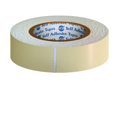 VCR Double Side White Foam Tape - 2.5 Meters in Length - 24mm / 1" Width - Multipurpose usage, Best for Mounting, Strong Adhesion for Walls, Crafts work and fixing Furnitures