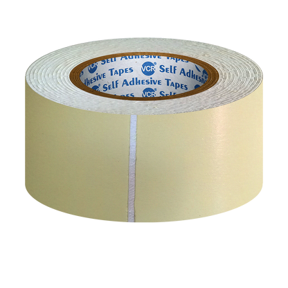 VCR Double Side White Foam Tape - 2.5 Meters in Length - 48mm / 2" Width - Multipurpose usage, Best for Mounting, Strong Adhesion for Walls, Crafts work and fixing Furnitures