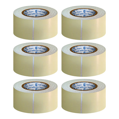 VCR Double Side White Foam Tape - 5 Meters in Length - 48mm / 2" Width - Multipurpose usage, Best for Mounting, Strong Adhesion for Walls, Crafts work and fixing Furnitures