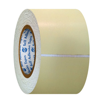 VCR Double Side White Foam Tape - 5 Meters in Length - 72mm / 3" Width - Multipurpose usage, Best for Mounting, Strong Adhesion for Walls, Crafts work and fixing Furnitures