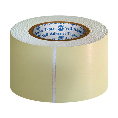 VCR Double Side White Foam Tape - 10 Meters in Length - 72mm / 3" Width - Multipurpose usage, Best for Mounting, Strong Adhesion for Walls, Crafts work and fixing Furnitures