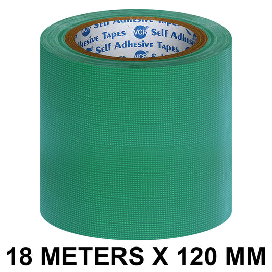 VCR Green Duct Tape - 18 Meters in Length 120mm / 5" Width - Strong Book Binding Tape - Waterproof Heavy Duty Duct Tape