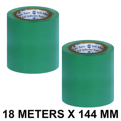 VCR Green Duct Tape - 18 Meters in Length 144mm / 6" Width - Strong Book Binding Tape - Waterproof Heavy Duty Duct Tape