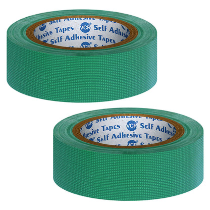 VCR Green Duct Tape - 18 Meters in Length 24mm / 1" Width - Strong Book Binding Tape - Waterproof Heavy Duty Duct Tape