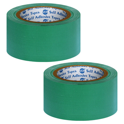 VCR Green Duct Tape - 18 Meters in Length 48mm / 2" Width - Strong Book Binding Tape - Waterproof Heavy Duty Duct Tape