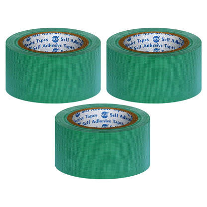 VCR Green Duct Tape - 18 Meters in Length 48mm / 2" Width - Strong Book Binding Tape - Waterproof Heavy Duty Duct Tape