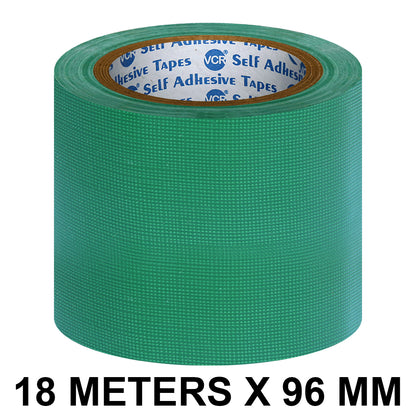 VCR Green Duct Tape - 18 Meters in Length 96mm / 4" Width - Strong Book Binding Tape - Waterproof Heavy Duty Duct Tape