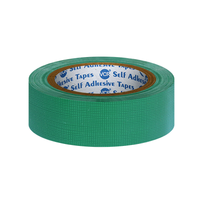 VCR Green Duct Tape - 18 Meters in Length 24mm / 1" Width - Strong Book Binding Tape - Waterproof Heavy Duty Duct Tape