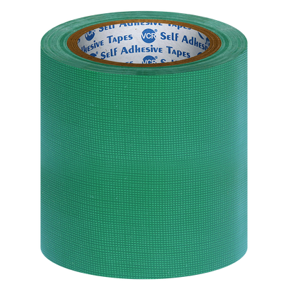 VCR Green Duct Tape - 18 Meters in Length 144mm / 6" Width - Strong Book Binding Tape - Waterproof Heavy Duty Duct Tape