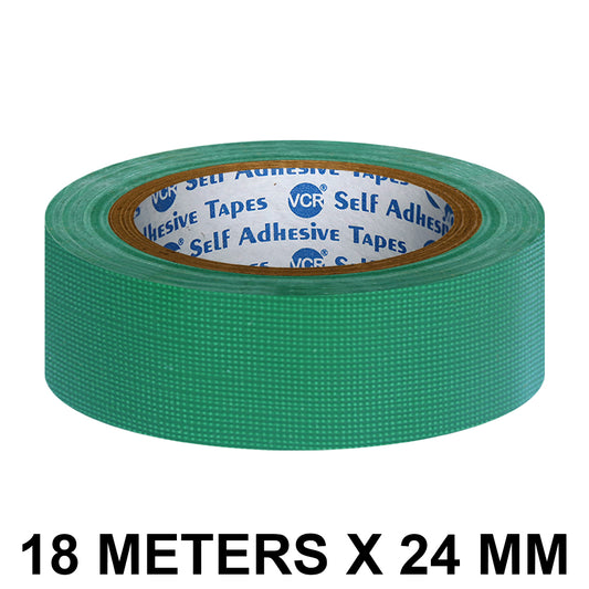 VCR Green Duct Tape - 18 Meters in Length 24mm / 1" Width - Strong Book Binding Tape - Waterproof Heavy Duty Duct Tape